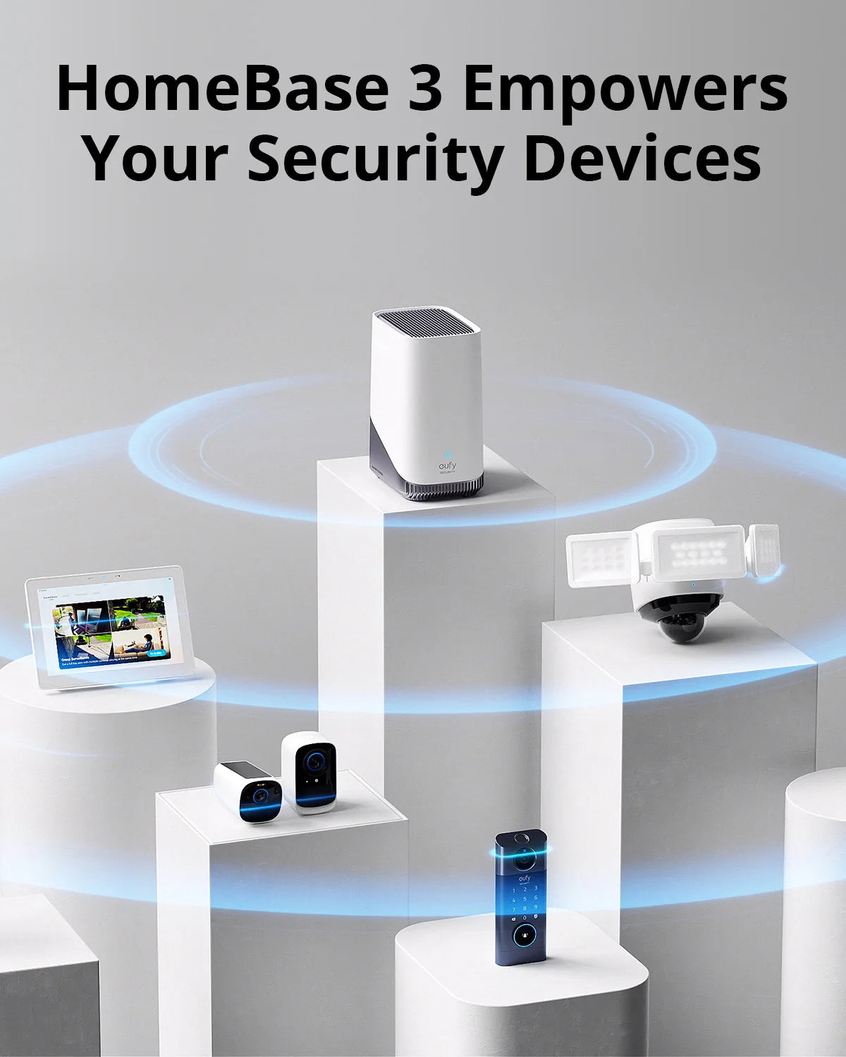 eufy Security S380 HomeBase 3 Edge Security Center Almacenamiento local expandible hasta 16 TB Compatibilidad de productos eufy Security