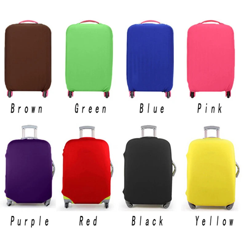 Funda protectora para maleta de viaje, funda con ruedas, funda antipolvo para equipaje de viaje, accesorios de viaje, organizador de embalaje, multicolor