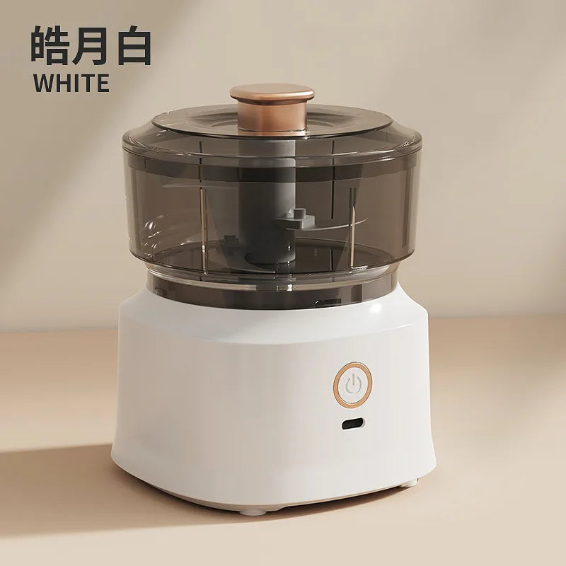 Máquina de cocina multifuncional, machacador de ajo, picadora de carne eléctrica con carga USB, trituradora de verduras y alimentos.