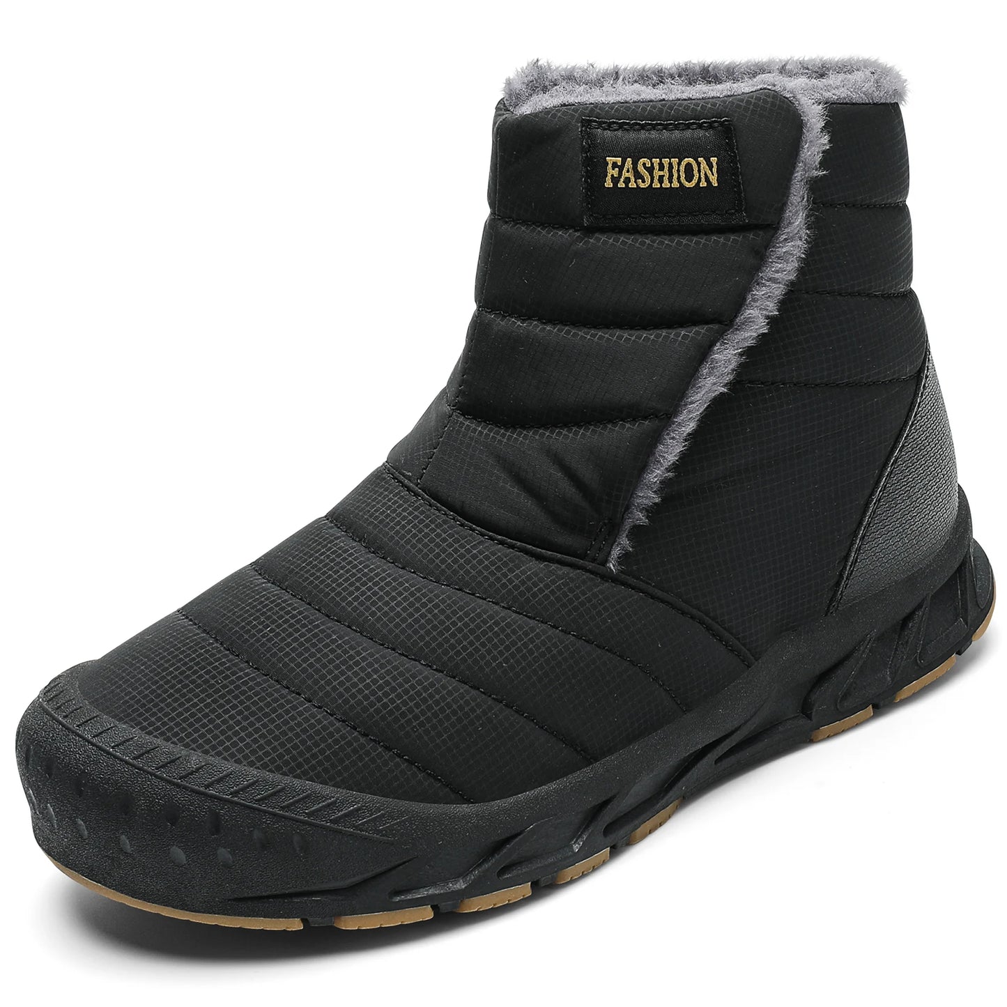 Nuevas botas de nieve de invierno para hombre, botas de terciopelo para exteriores para mujer, zapatos cálidos para caminar, zapatos de esquí impermeables, botas altas de algodón, zapatos de algodón grueso