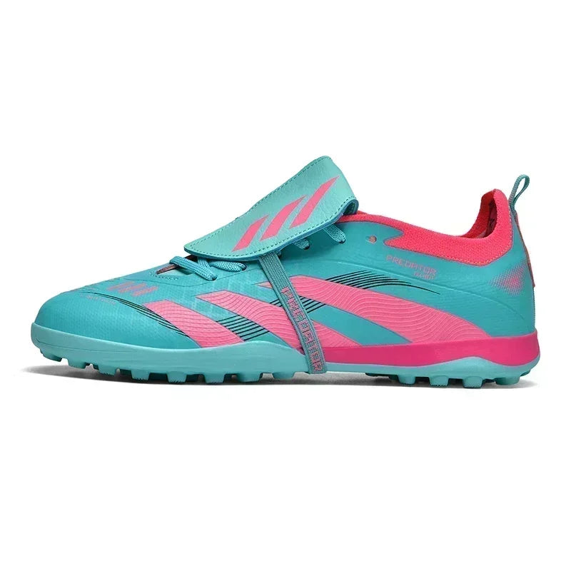 Botas de fútbol de entrenamiento para césped, antideslizantes, para hombre, para interior, de corte bajo, unisex