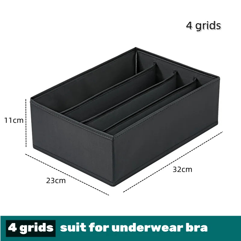 Organizador para ropa interior, calcetines, sujetadores, pantalones, bufandas, corbatas, caja de almacenamiento, organizador de ropa para vaqueros, divisores para cajones, organizador de ropa