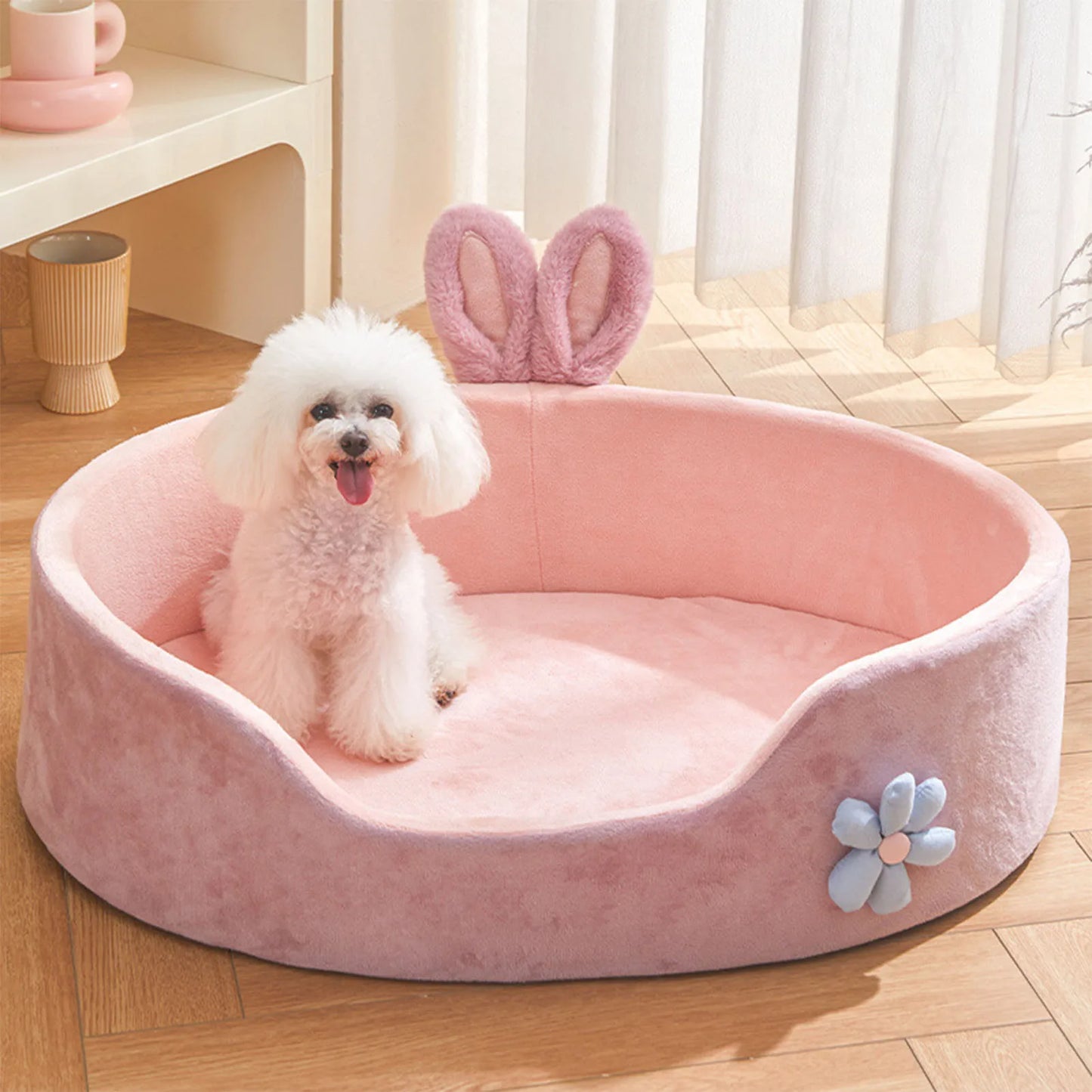 Cama desmontable para mascotas, lavable, suave, cómoda y cálida para las cuatro estaciones.