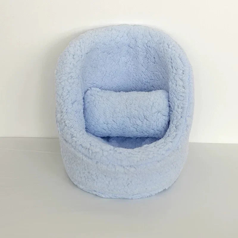 2 piezas de sofá para bebé, accesorios de fotografía para recién nacidos, silla suave de color sólido con juego de cojines y almohadas, accesorios para estudio fotográfico de bebés.