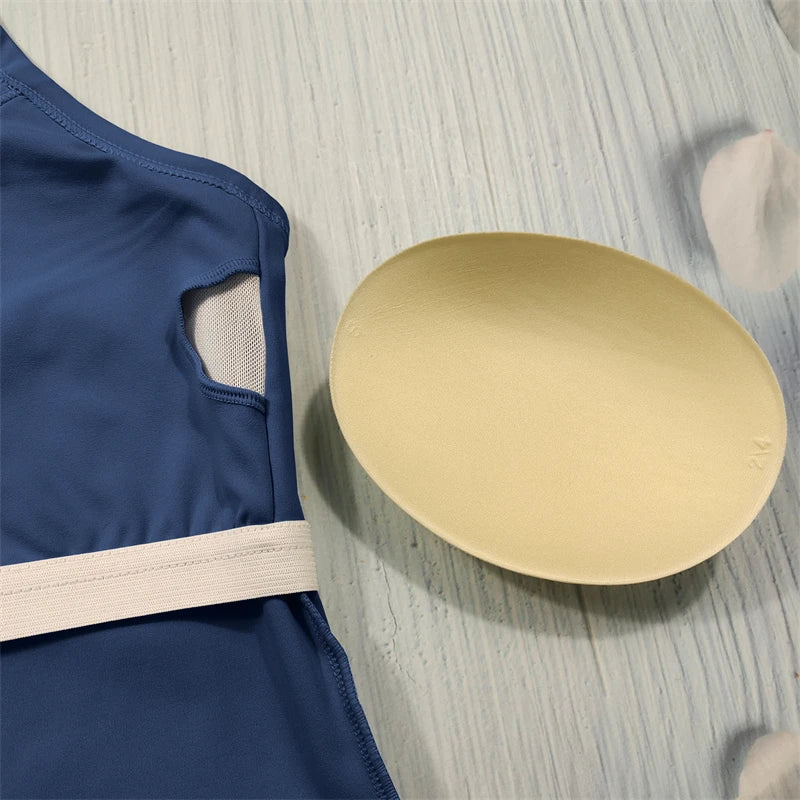 Conjunto deportivo Nude Feel Fitness para mujer, chándal sexy para yoga, ropa deportiva para gimnasio, leggings y ropa interior, ropa de entrenamiento para mujer