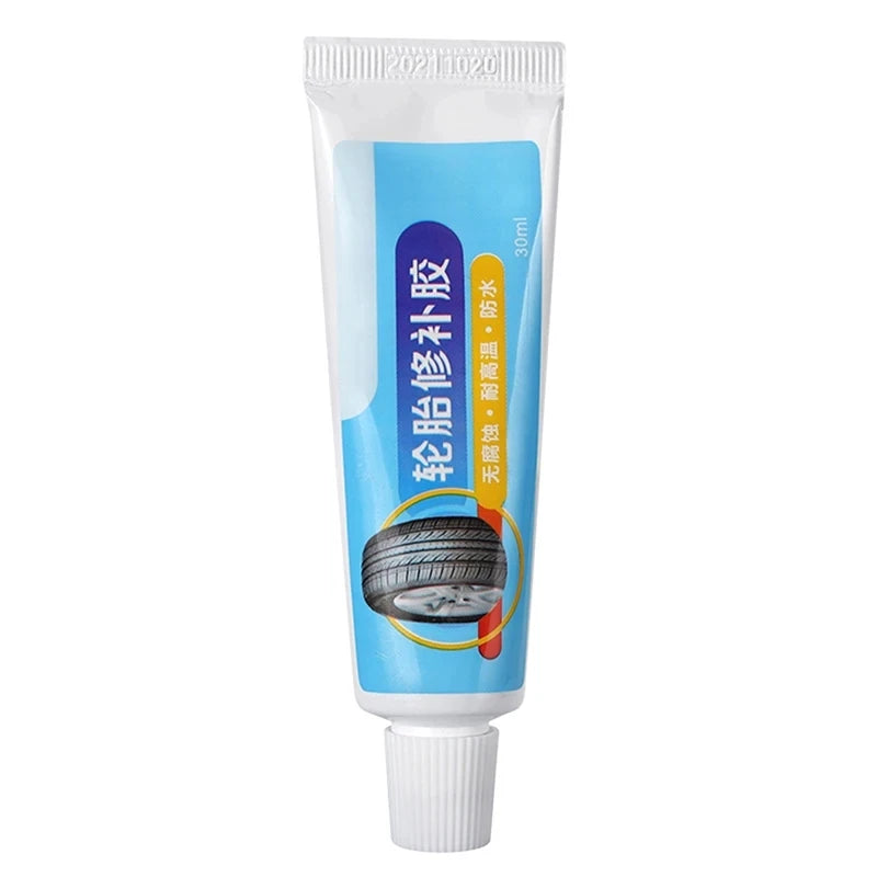 Pegamento líquido negro para reparación de neumáticos, 1/2 unidad, goma fuerte, resistente al desgaste, no corrosivo, adhesivo instantáneo para cuero.