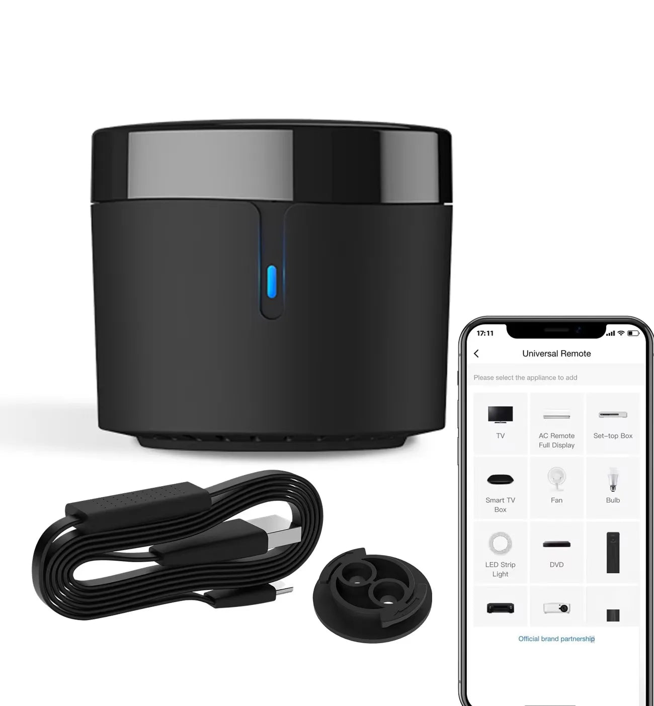 Sensor de temperatura y humedad Broadlink RM4 mini, control remoto WiFi IR para aire acondicionado, decodificador de TV, compatible con Alexa.