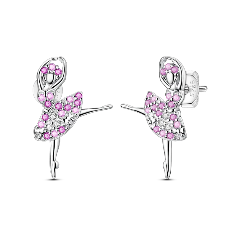 Pendientes brillantes de plata de ley S925 para mujer, con circonitas de colores, diseño de insecto, ideal como regalo de aniversario de boda.