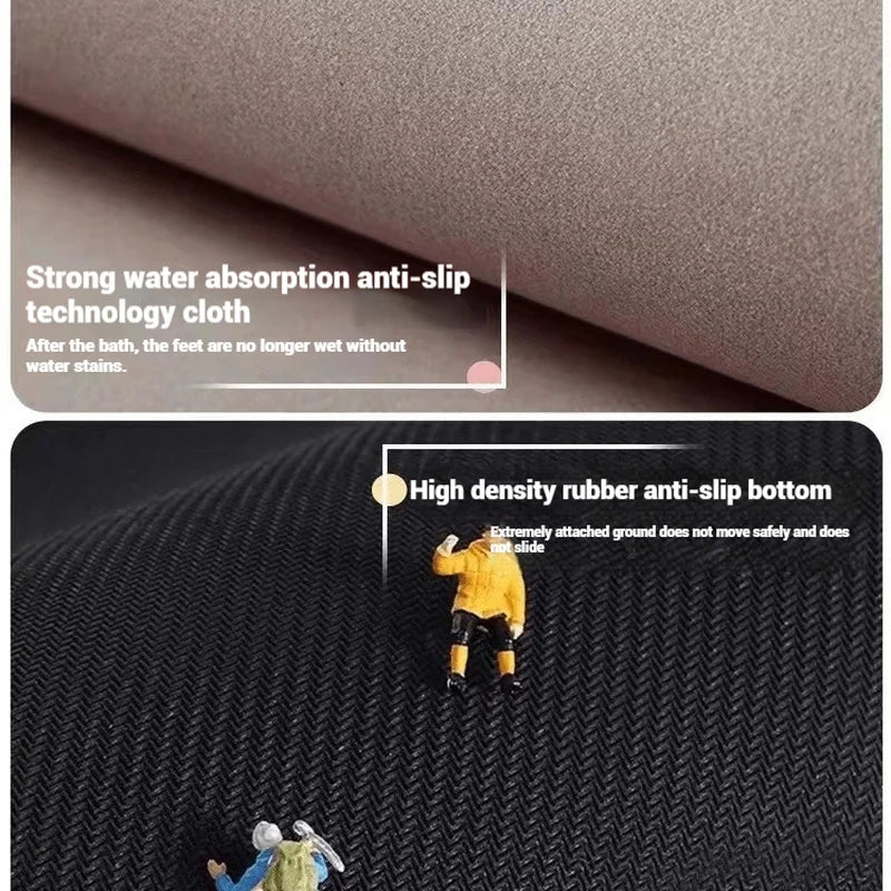 Alfombrilla de ducha de secado rápido, ideal como regalo para el hogar o como accesorio de decoración de anime.