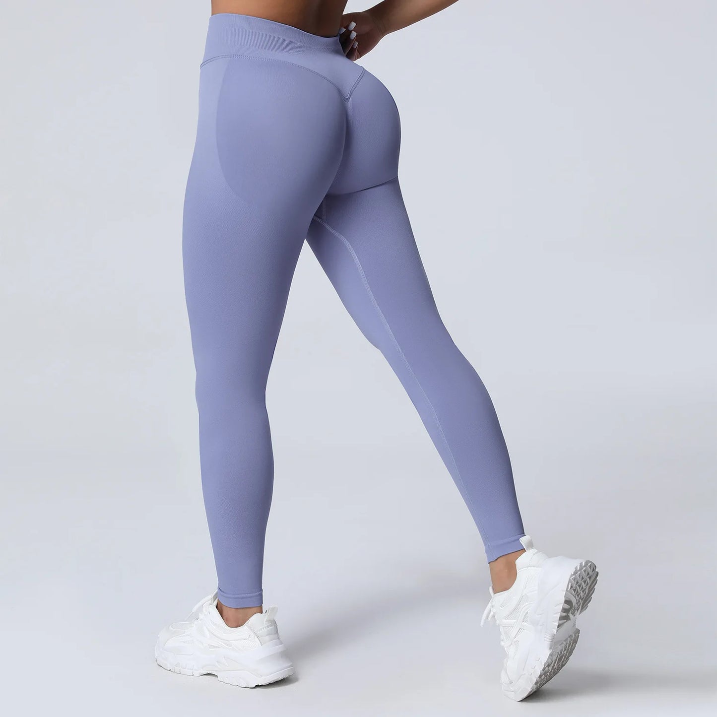 Pantalones de yoga VEQKING Scrunch Butt para mujer, leggings deportivos sin costuras, cintura baja, mallas de gimnasio, pantalones de entrenamiento cálidos de secado rápido para otoño.