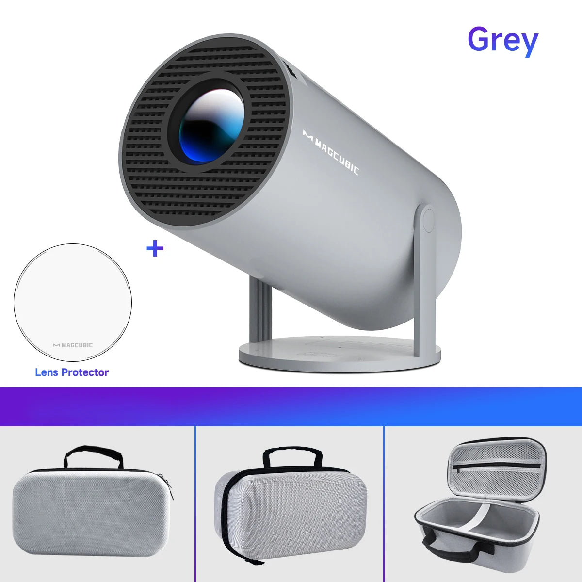 Proyector Magcubic HY300 Pro 4K Android 11, doble Wi-Fi 6, 290 ANSI, Allwinner H713 BT5.0, 1080P, 1280 x 720P, para cine en casa y exteriores