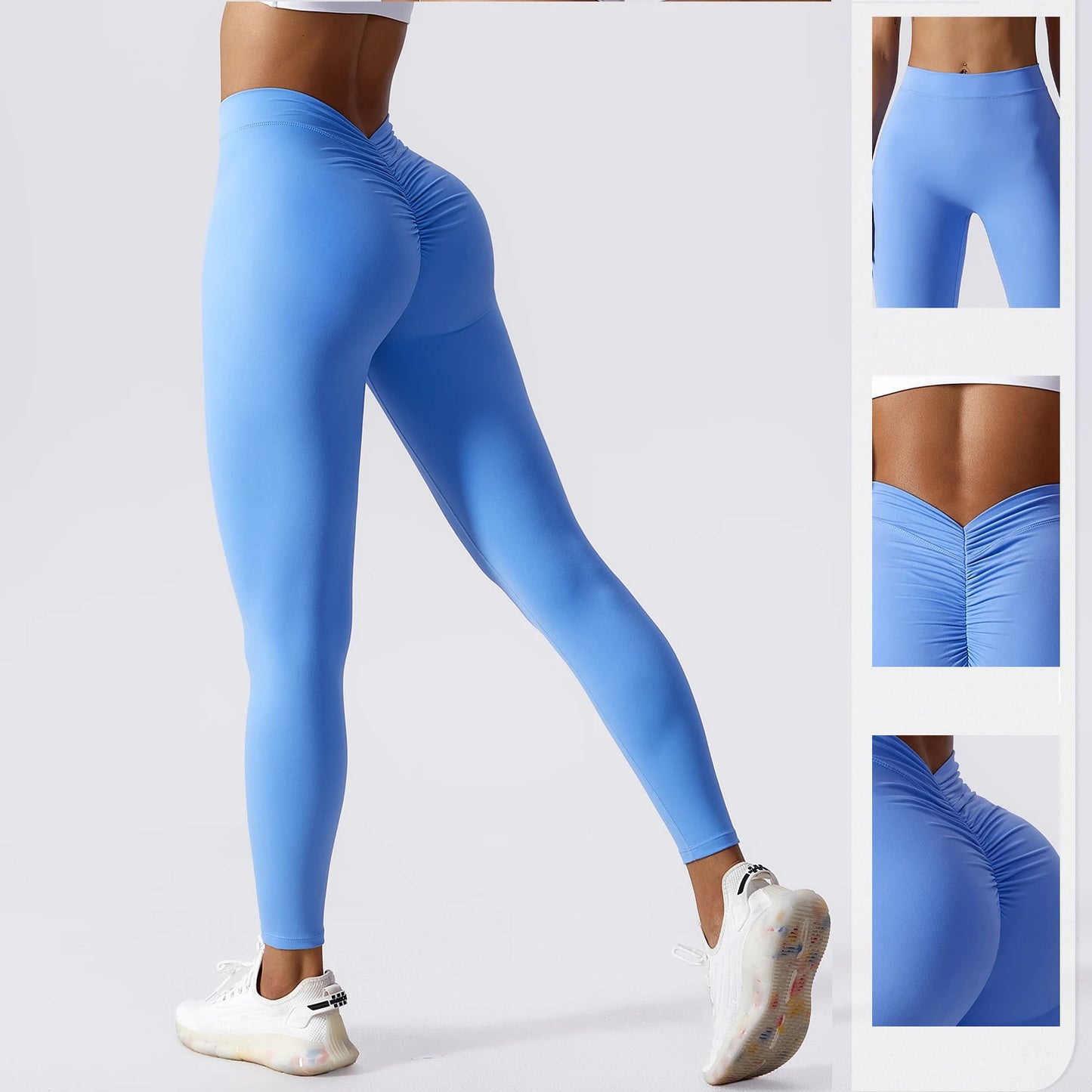 Women Seamless Solid Leggings Knitted High Waist Sports Leggings Fashion Hip Lifting Running Yoga Sport Gym Tights Pantalones