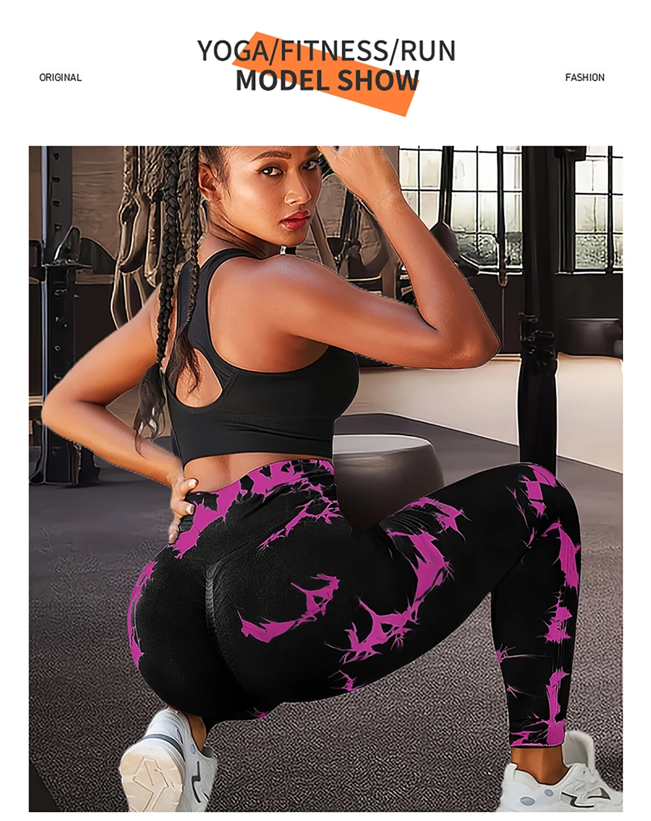 Pantalones de yoga con estampado floral fragmentado y teñido anudado, absorben el sudor, cintura alta, ajustados, levantan la cadera, pantalones deportivos para correr.