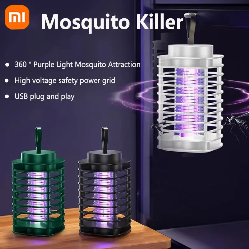 Lámpara antimosquitos Xiaomi, portátil, eléctrica, para moscas, insecticida, recargable por USB, silenciosa, para exteriores