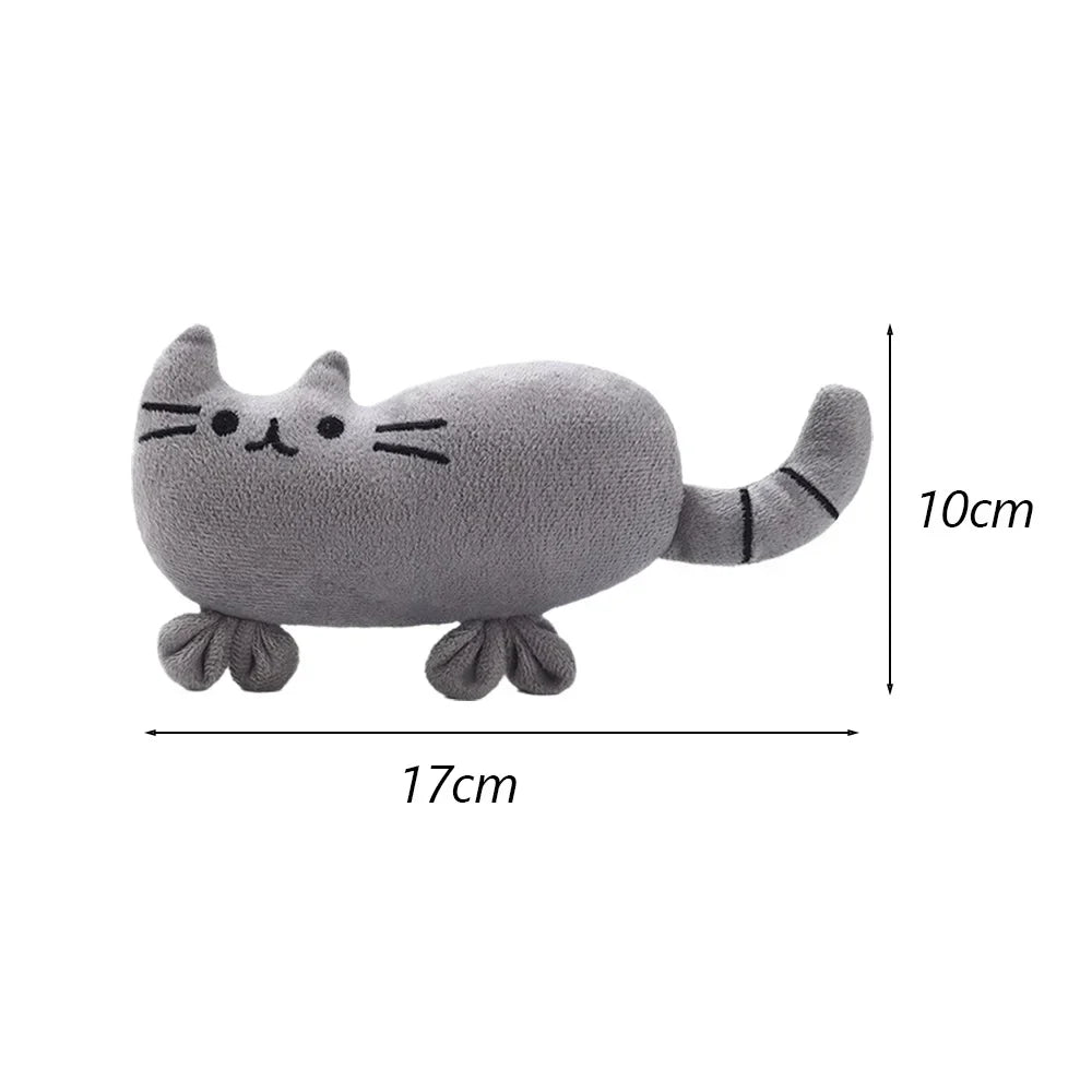 Juguete chirriante con forma de animales para perros pequeños, peluches, juguetes interactivos para masticar, accesorios para jugar con cachorros malteses.