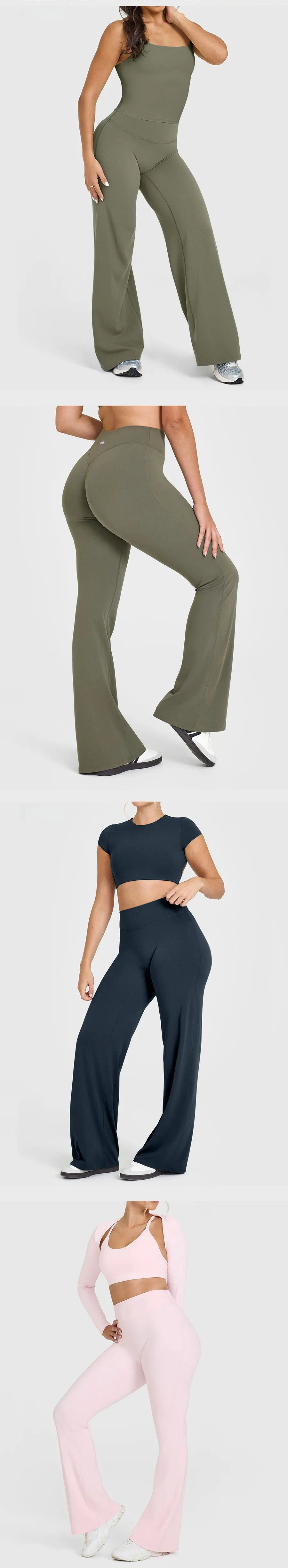 Pantalones deportivos de mujer Oner Active, leggings acampanados, pantalones de yoga de pierna ancha, ropa deportiva transpirable, pantalones casuales versátiles.