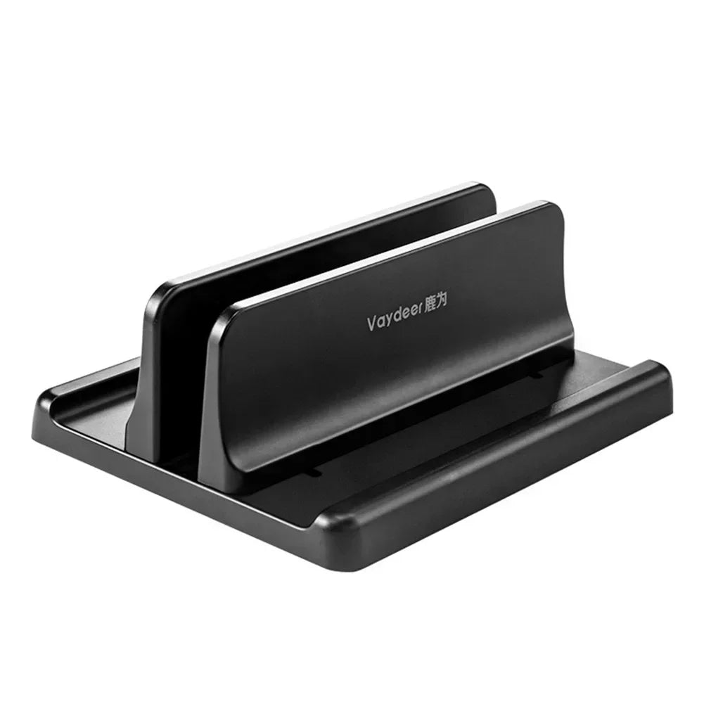 1 soporte vertical para portátil, ajustable, para tableta, teléfono, de plástico, para escritorio, almacenamiento de ordenador portátil, accesorio que ahorra espacio.