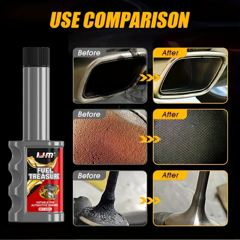 Kit de mantenimiento del sistema de combustible del automóvil, reduce eficazmente el consumo de carbono, mejora la eficiencia del combustible, restaura el rendimiento del motor.