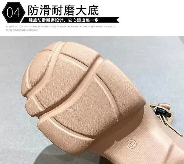 Botines de plataforma alta de 8 cm para mujer, botas cortas con suela gruesa y suela gruesa, antideslizantes, para motocicleta, para otoño