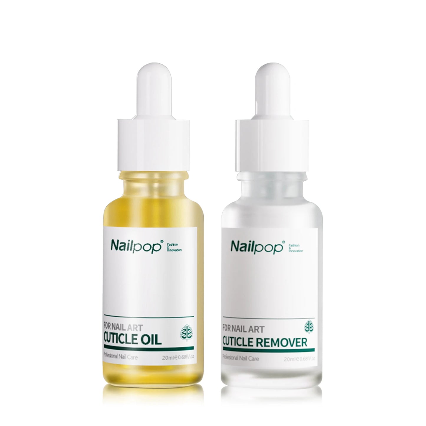 Juego de herramientas de manicura Nailpop con suavizante para eliminar la piel muerta, aceite nutritivo para cutículas, reparador de uñas, hidratante y brillante (20 ml)