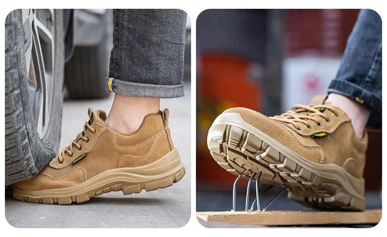 Safety Shoes Man for Work Man's Safety Working Shoes Working Lightweight Work Wear   Industrial Security-Protection