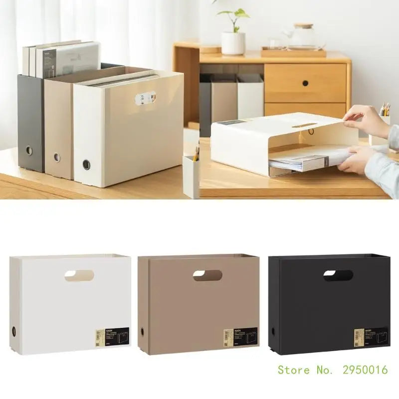 Caja de almacenamiento de archivos Caja de documentos Caja de archivos Gran capacidad Papelería para la organización de documentos