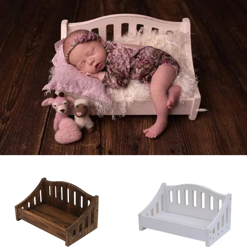 Banco de bambú para bebé hecho a mano, accesorios para fotografía de recién nacidos, cama de madera, poses para bebés, accesorios para fotografía de bebés, accesorios de fondo para estudio