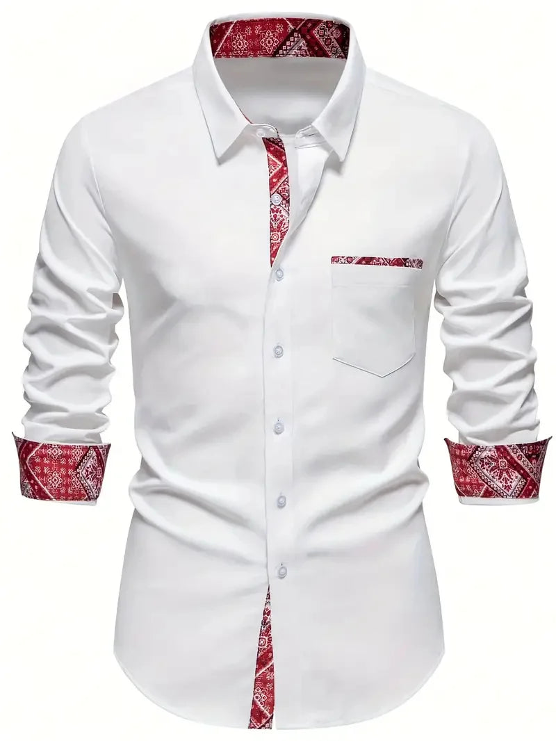 10 colors men's long sleeves, business trip, simple and stylish design, regular shirt, XS-6XL size, fast delivery