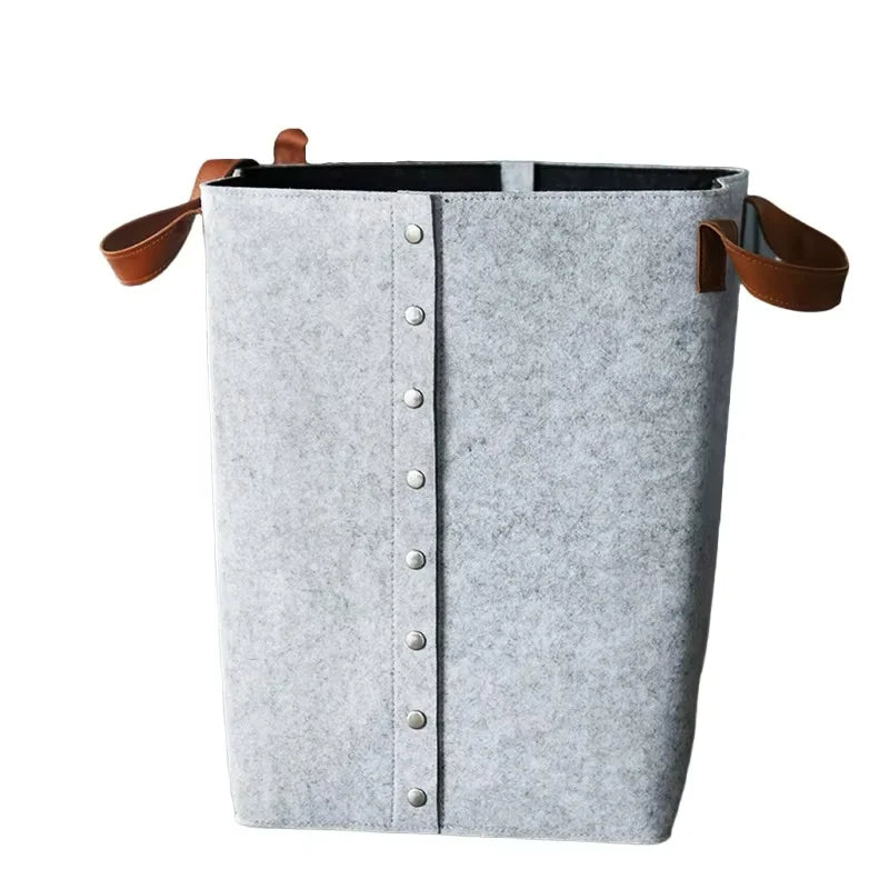 Cesta de fieltro para guardar ropa, juguetes, organizar, contenedor, moderna, sencilla, de lujo, artística, para decoración de habitaciones.