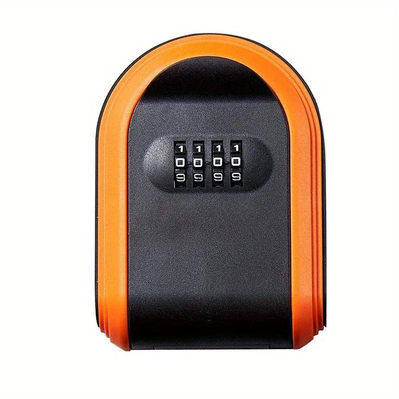 Caja de seguridad para llaves con contraseña para pared, resistente a la intemperie, con combinación de 4 dígitos, fabricada en plástico.