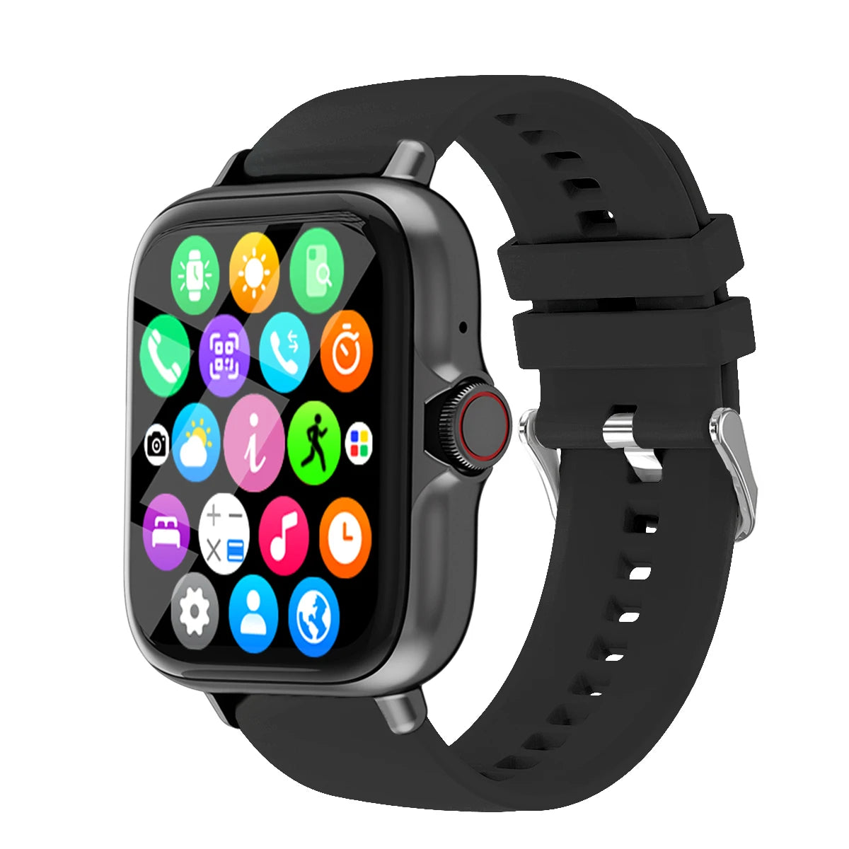Reloj inteligente deportivo para hombre y mujer, resistente al agua, de 1,83 pulgadas, con función de respuesta a llamadas, podómetro, alertas de información y sueño.
