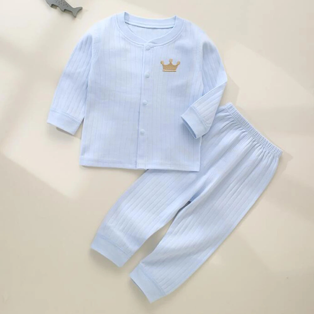 Conjuntos de ropa para bebé, camisetas de algodón de manga larga y pantalones, dos piezas, ropa para recién nacidos de primavera y otoño, conjuntos para bebés.