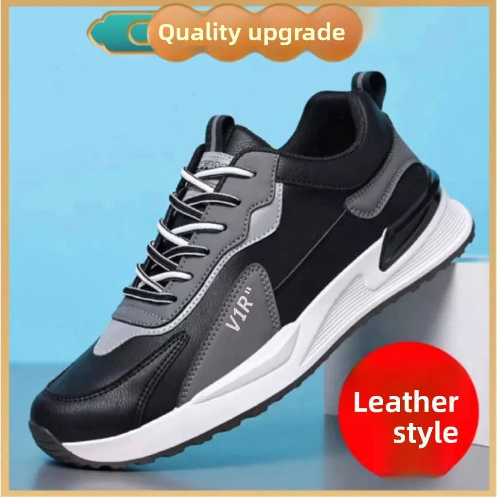 Zapatillas de running de caña baja para hombre 2025, nuevo estilo coreano, suela suave, con cordones, deportivas de moda, transpirables, cómodas y casuales