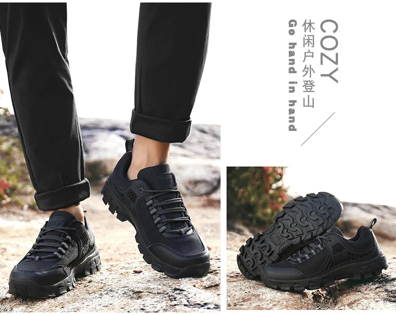 Nuevas zapatillas para hombre: calzado deportivo informal para senderismo, actividades al aire libre, entrenamiento táctico, escalada y uso militar.