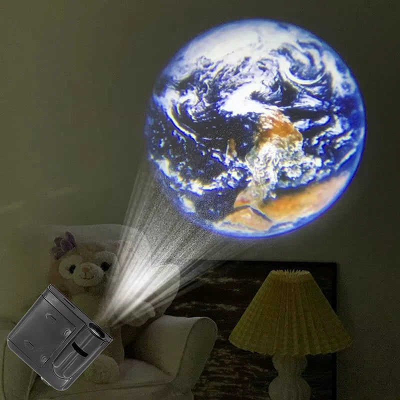 Lámpara de proyección de luna, luz de ambiente, luz de noche, accesorio para fotos, lámpara de pared, regalo de cumpleaños para fiesta, hogar, dormitorio, decoración, iluminación