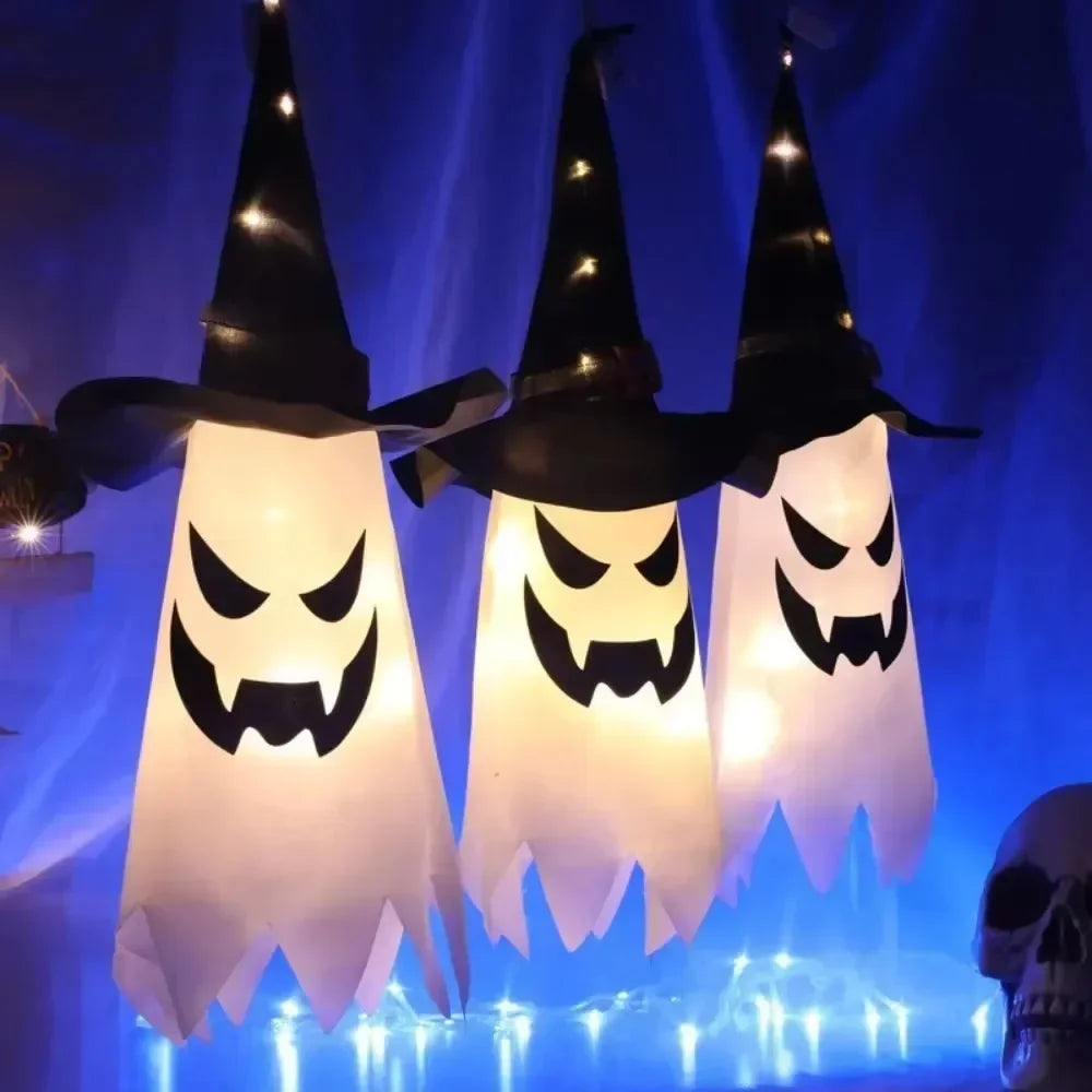 Decoración de Halloween, decoración para fiestas al aire libre, decoración de fantasmas en interiores, luces fantasma, patio, fiesta, jardín, nuevo