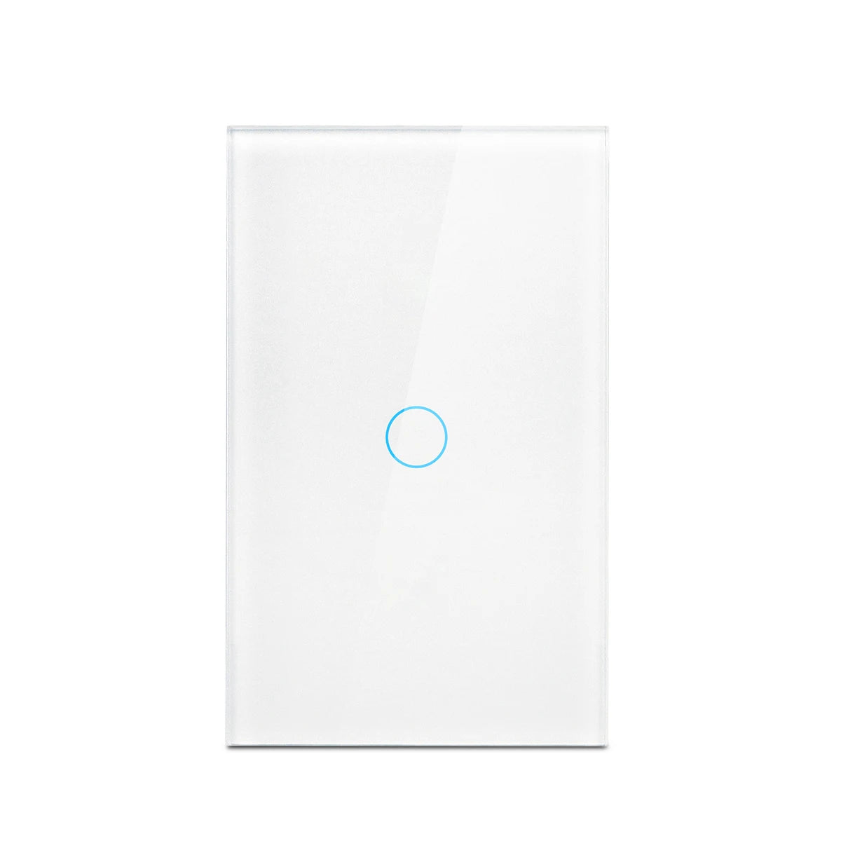 Interruptor táctil AC100-240, panel LED de alimentación, interruptores de luz de pared, vidrio templado, negro, blanco, 1, 2 o 3 entradas.