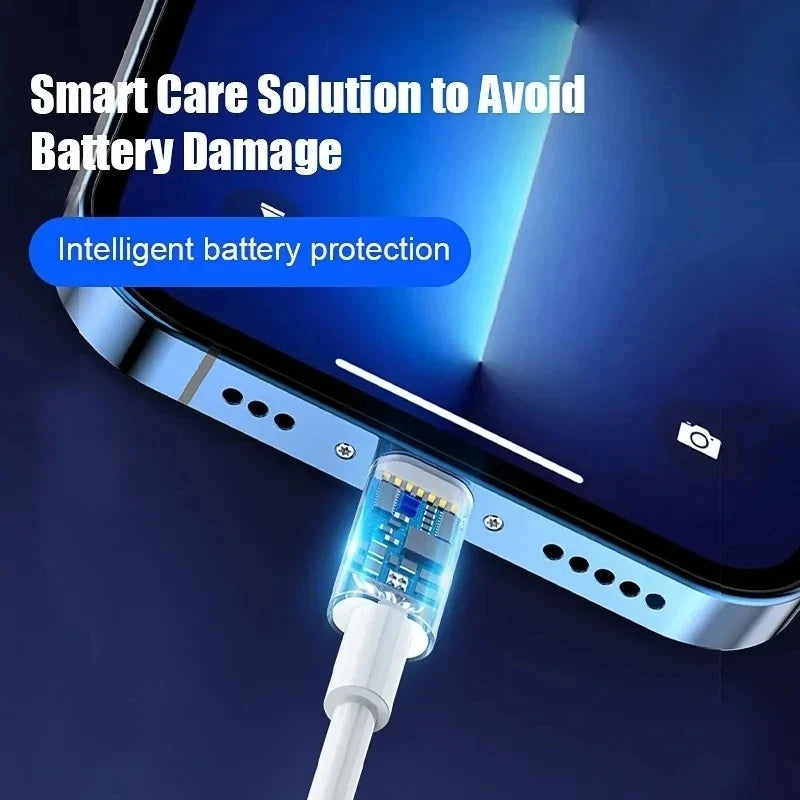 Cable USB de carga rápida PD de 30 W para iPhone 11, 12, 13 Pro, XS Max, 7, 8, 14 Plus, X, XR, SE, carga rápida, USB C, línea de datos de 1 m, 2 m y 3 m