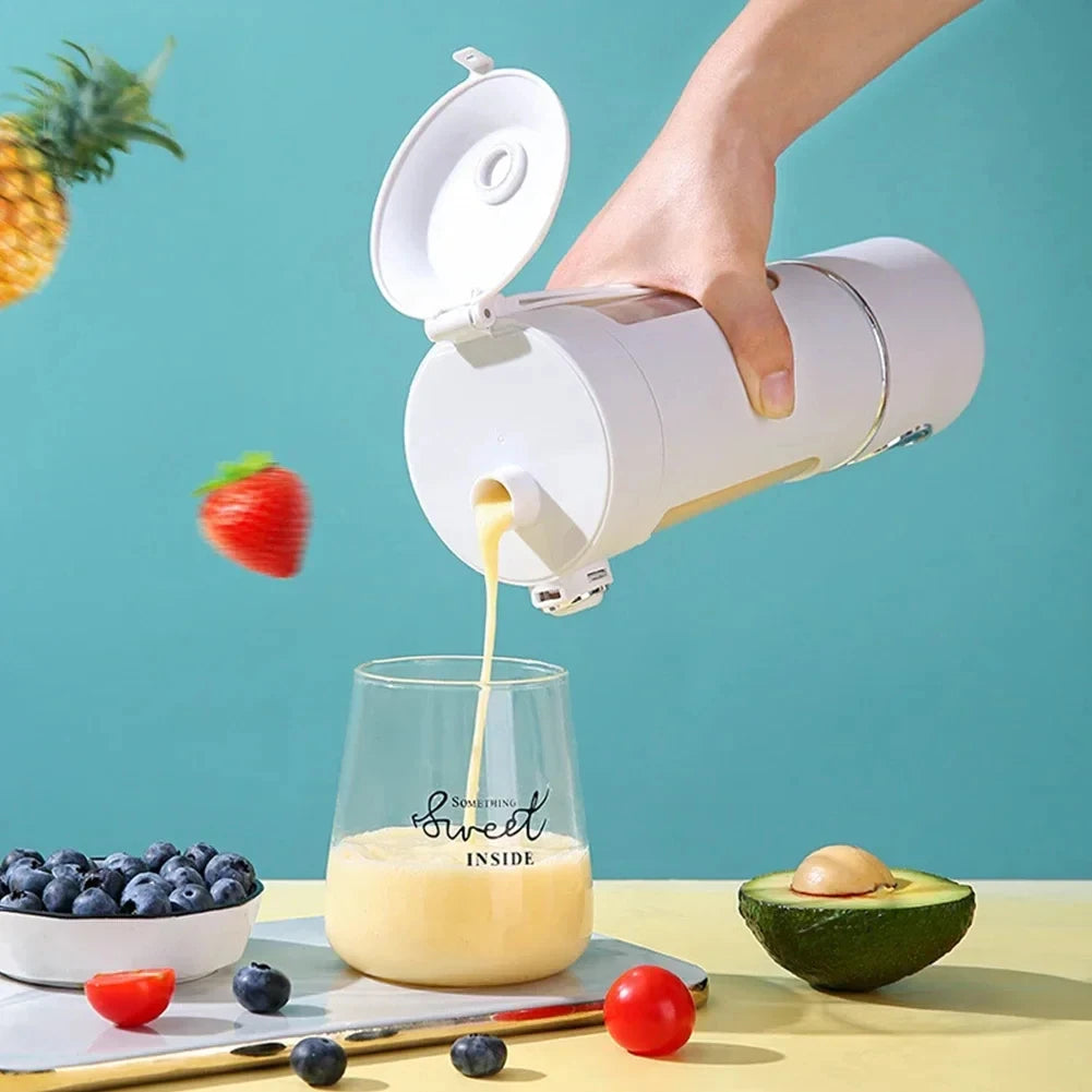 Licuadora eléctrica de acero inoxidable de 700 ml, licuadora de 12 hojas, resistente, sin BPA, para batidos, hielo, frutas y frutos secos.