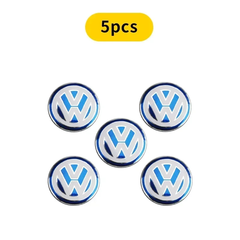 Pegatinas con emblema para llave de coche de 14 mm, accesorios para el logotipo de la llave de control automático para Volkswagen R Golf 4 Motion Polo Touran TSI TDI R32 MK4 GTI