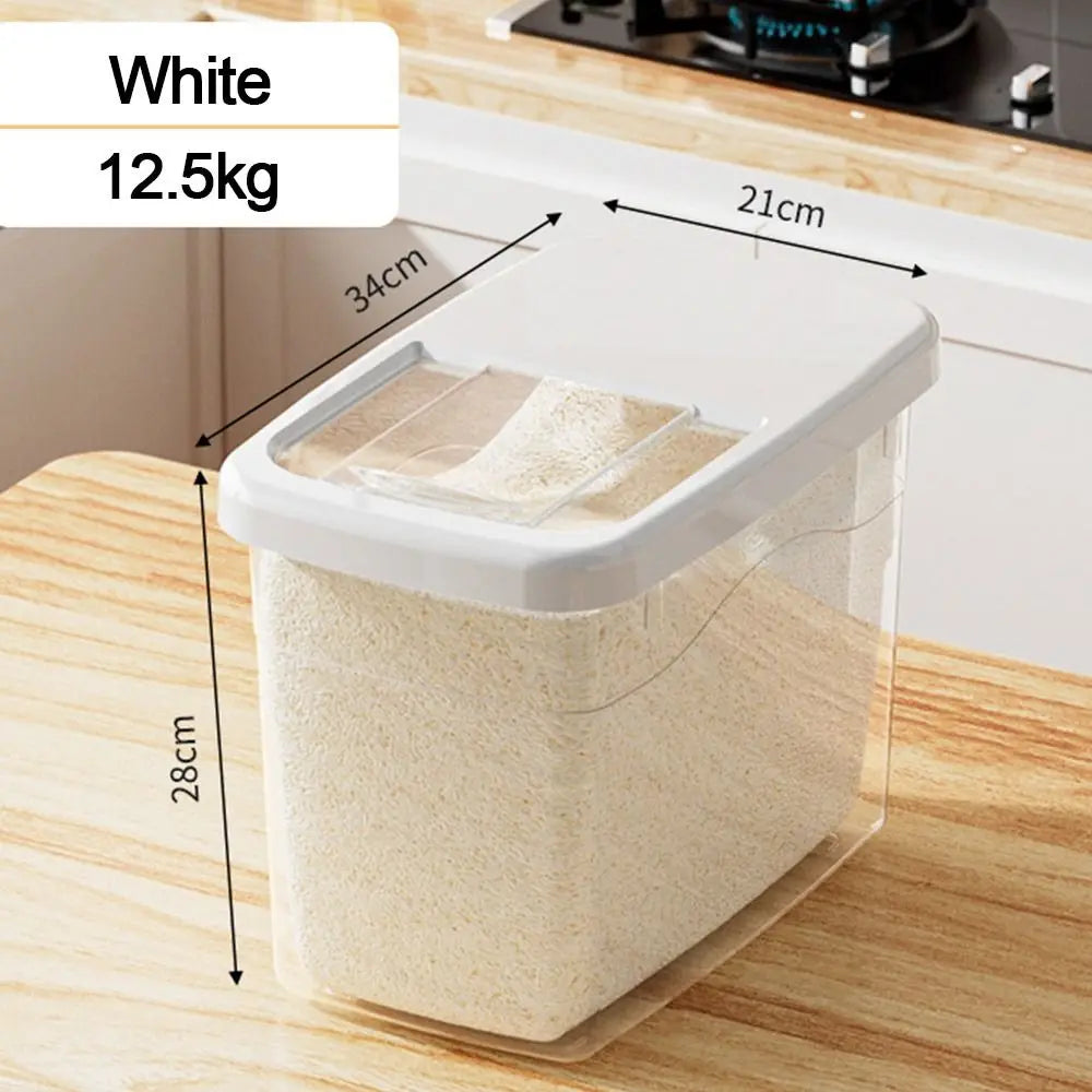 Contenedor de cereales, grano, alimentos, cubo de arroz, tanque, a prueba de humedad e insectos, caja sellada para almacenar arroz, accesorios de cocina