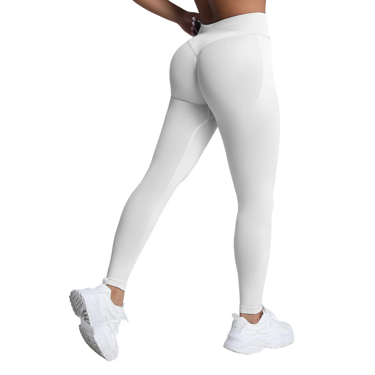 Pantalones de yoga VEQKING Scrunch Butt para mujer, leggings deportivos sin costuras, cintura baja, mallas de gimnasio, pantalones de entrenamiento cálidos de secado rápido para otoño.