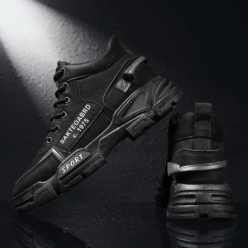 Botas casuales para hombre, suela suave, antideslizantes, para las cuatro estaciones, para trabajar al aire libre, para estudiantes, deportivas, a la moda, para jóvenes, versátiles y a la moda.