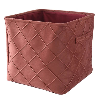 Cesta de terciopelo para guardar ropa, juguetes, organizar, contenedor, moderna, sencilla, de lujo, artística, para decoración de habitaciones.