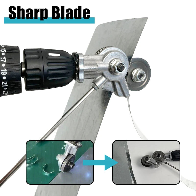 Taladro eléctrico, tijeras de conversión, cortador de placas, cortador de láminas de metal, herramienta de corte libre, mordisqueador, corte de láminas de metal, tijera eléctrica
