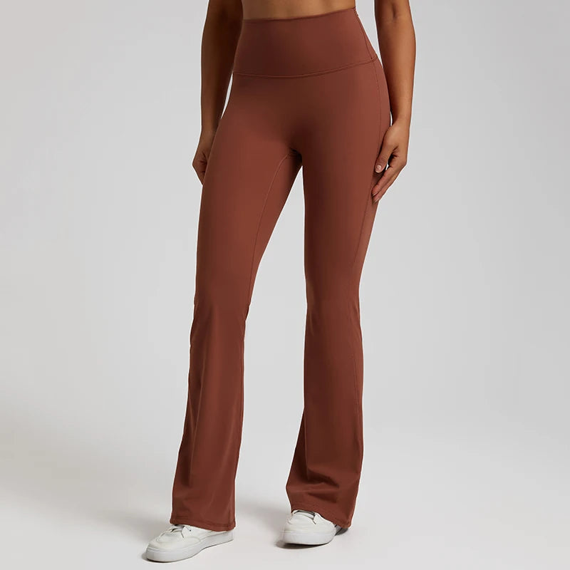 Buttery Soft High Waist Flare Leggings No Front Seam Workout Yoga Flared Pants Full Length Gym Sport Leggings Women Tights