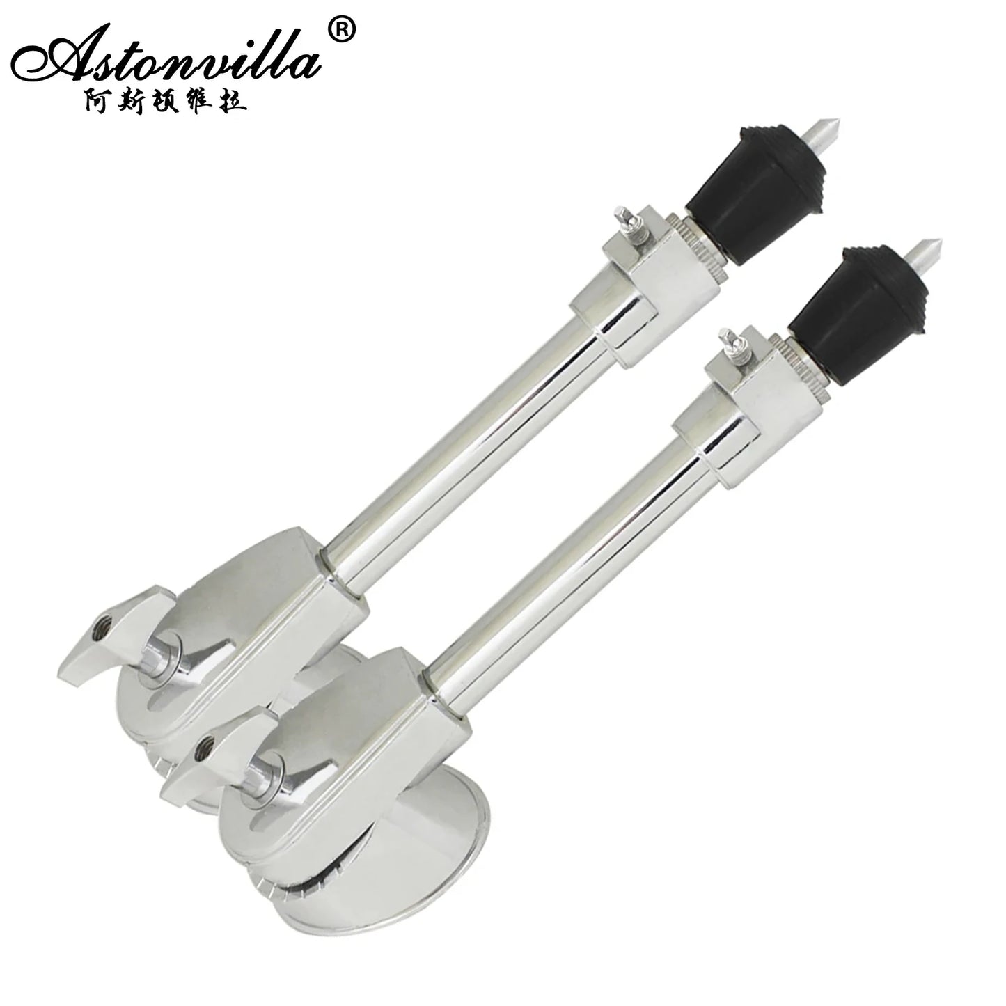 1 par de patas de bombo para soporte de batería, espuelas para bombo, patas de soporte inferior para batería, accesorios para batería de percusión