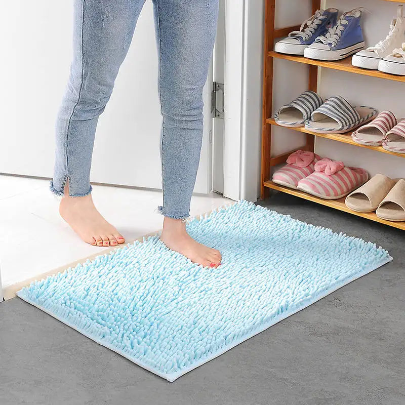 Alfombra de baño económica y gruesa con memoria, ideal para baño, bañera, sala de estar, puerta, baño, alfombrillas absorbentes para los pies.