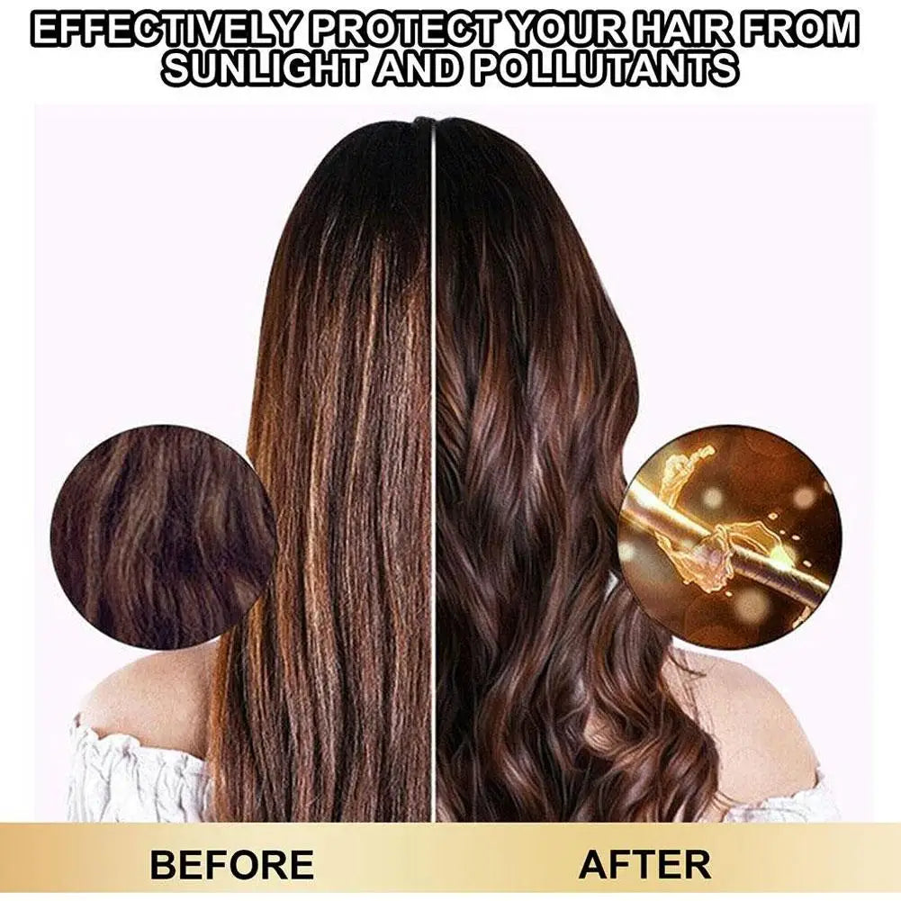 Mascarilla capilar mágica de queratina para cabello maltratado. 5 segundos. Repara el cabello dañado y encrespado. Suaviza, nutre y alisa. Cuidado capilar.