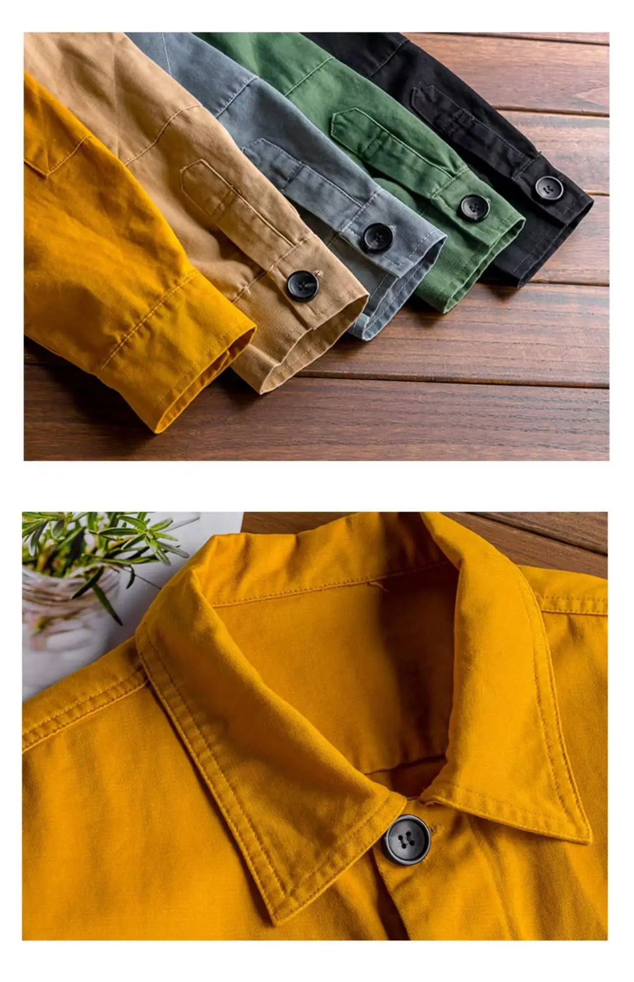 Spring Overalls Men's Jumpsuit Loose Long Sleeve Cotton Cargo Pants Black Yellow Workwear Trousers Working Uniform Rompers